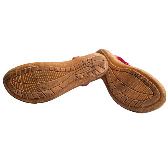 Petalia Fuchsia Jeweled Pearl Thong, Sandal Slip On Shoe Comfortable Summer Sz 6 - Picture 7 of 7